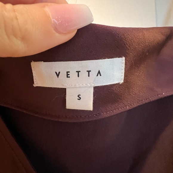 💜RARE💜 VETTA CONVERTIBLE SATIN WRAP TANK PLUM PURPLE SIZE SMALL - Picture 6 of 7